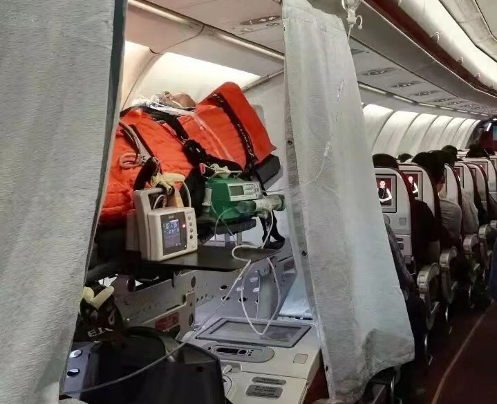 喀什市跨国医疗包机、航空担架